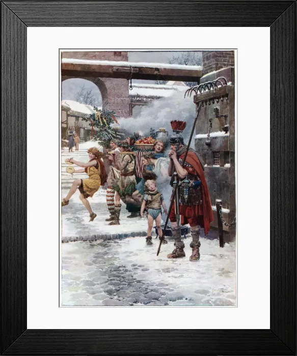 Framed Print : The Midwinter Festival in Roman London Framed Print : The Midwinter Festival in Roman London