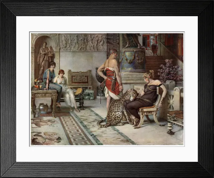 Framed Print : A Present from Caesar by Fortunino Matania Framed Print : A Present from Caesar by Fortunino Matania