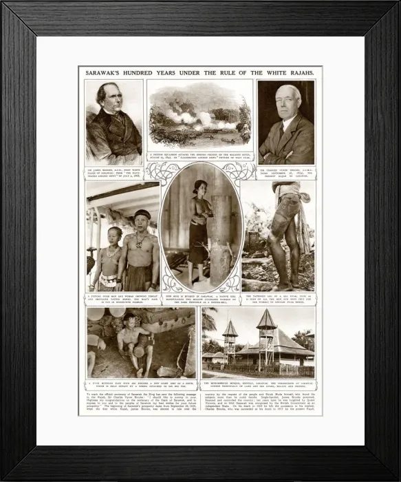 Framed Print : Sarawaks Hundred Years under rule of White Rajahs Framed Print : Sarawaks Hundred Years under rule of White Rajahs