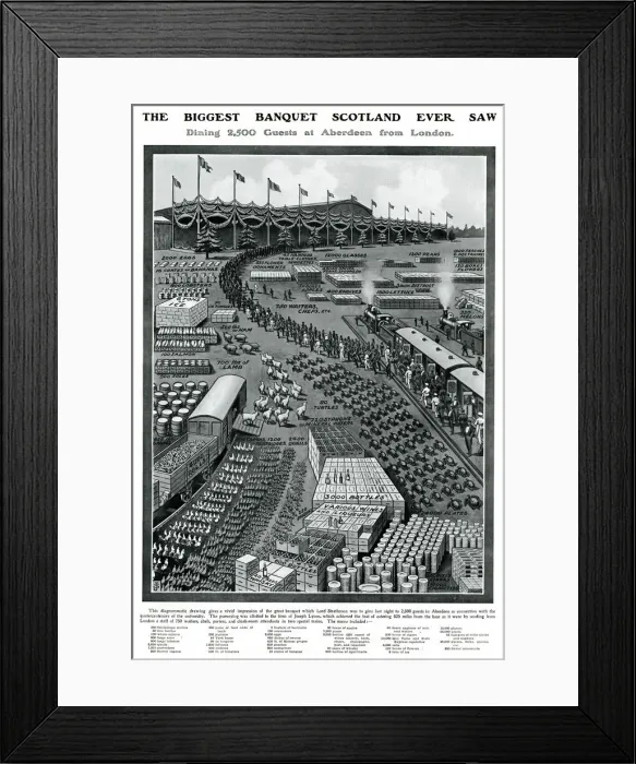 Framed Print : The Biggest Banquet Scotland Ever Saw Framed Print : The Biggest Banquet Scotland Ever Saw