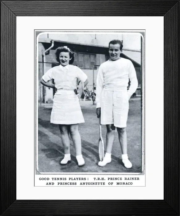 Framed Print : Prince Rainier and Princess Antoinette of Monaco Framed Print : Prince Rainier and Princess Antoinette of Monaco