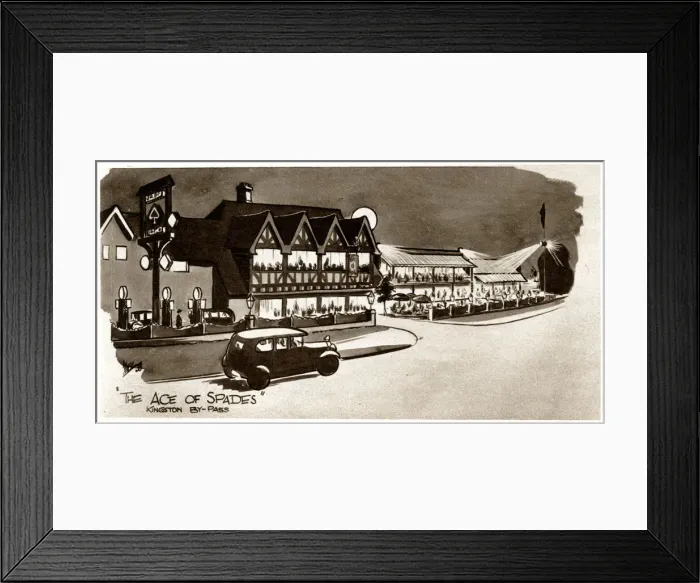 Framed Print : The Ace of Spades road house