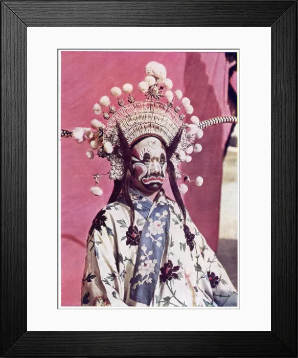 Framed Print : A Painted Chinese Actor in Turkestan Framed Print : A Painted Chinese Actor in Turkestan