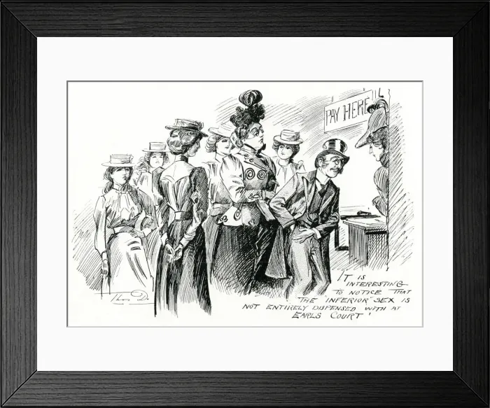 Framed Print : Womens exhibition at Earls Court 1900 Framed Print : Womens exhibition at Earls Court 1900