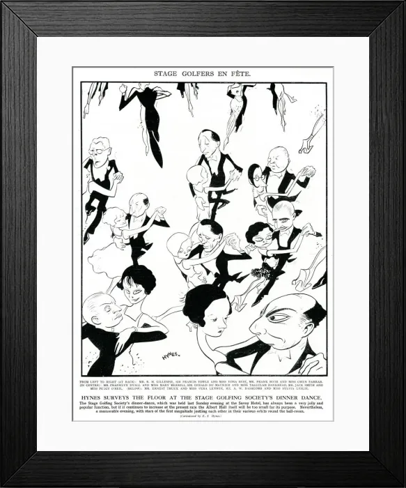 Framed Print : Stage Golfing Society dinner dance by Hynes Framed Print : Stage Golfing Society dinner dance by Hynes