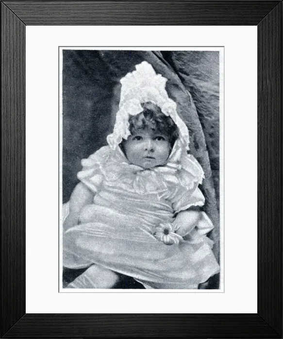 Framed Print : Norah Blaney as a baby Framed Print : Norah Blaney as a baby