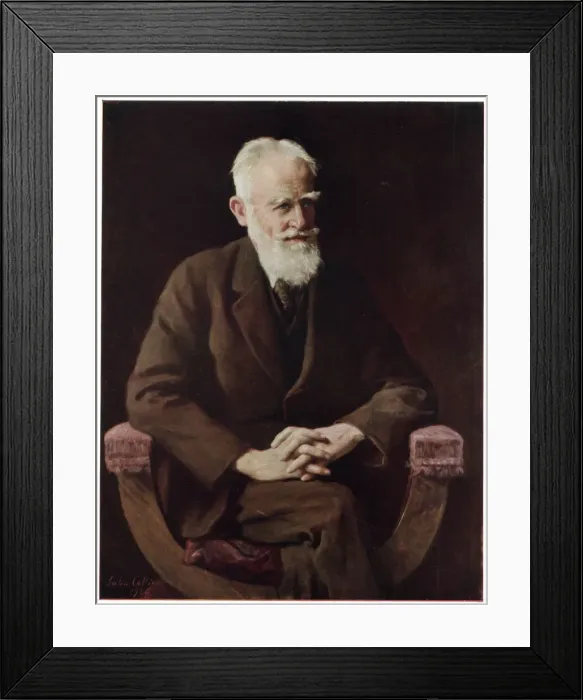 Framed Print : George Bernard Shaw by John Collier Framed Print : George Bernard Shaw by John Collier