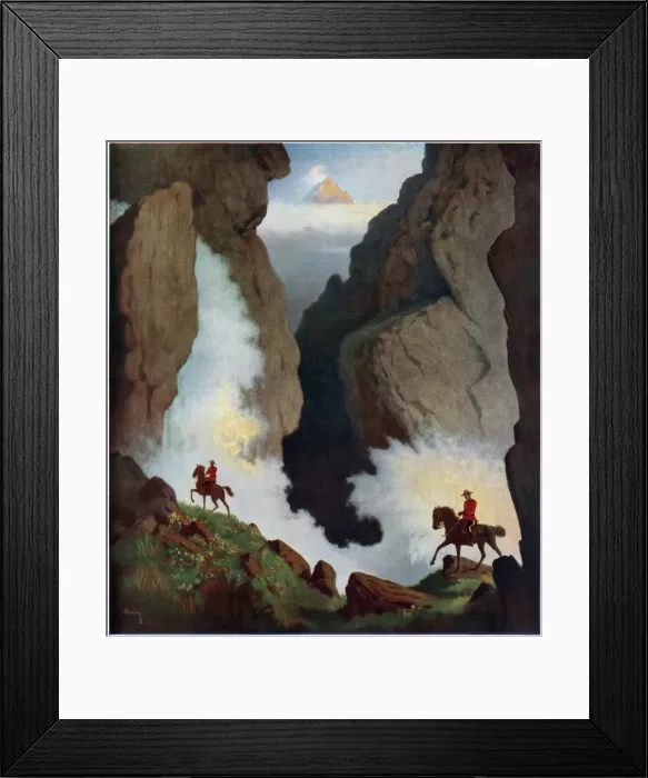 Framed Print : Canadian Mounties - To Maintain the Law by Arthur Heming Framed Print : Canadian Mounties - To Maintain the Law by Arthur Heming
