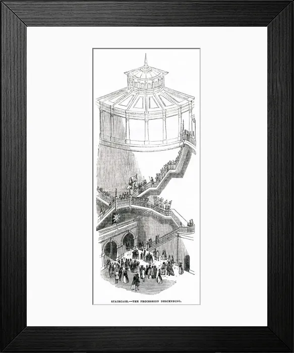 Framed Print : Ceremony of opening of the Thames Tunnel 1843 Framed Print : Ceremony of opening of the Thames Tunnel 1843