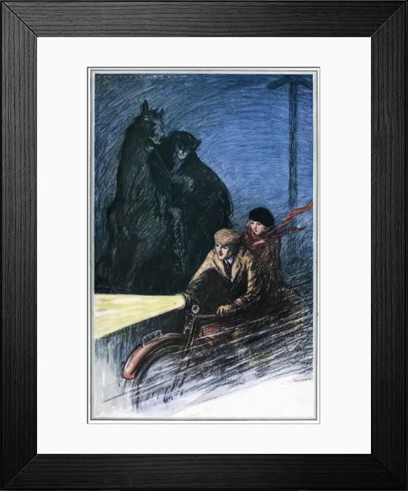 Framed Print : A New Knight of the Road by Webster Murray Framed Print : A New Knight of the Road by Webster Murray