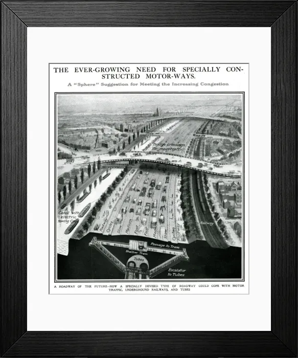 Framed Print : A Sohere suggestion for meeting increasing congestion