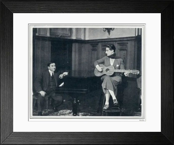 Framed Print : Chez Fysher cabaret - Nielsen Fysher and Madame Stroeva