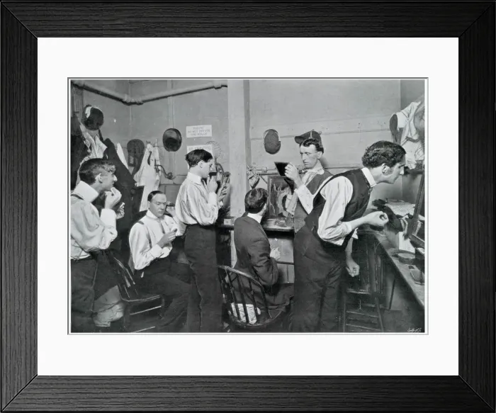 Framed Print : Dressing room at New York Theatre 1905 Framed Print : Dressing room at New York Theatre 1905