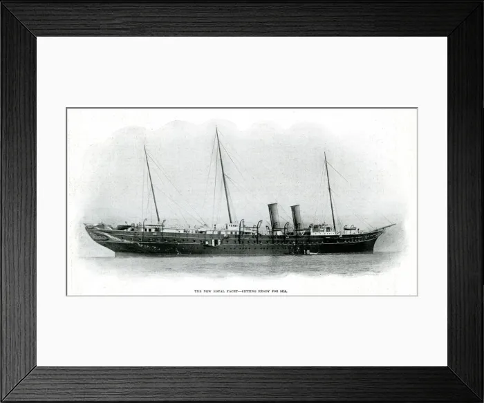 Framed Print : New Royal Yacht - HMY Victoria and Albert 1901 Framed Print : New Royal Yacht - HMY Victoria and Albert 1901