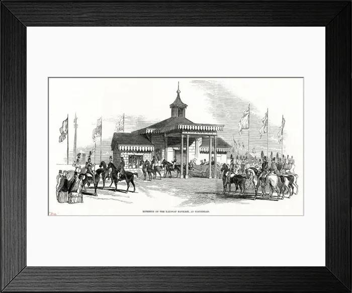 Framed Print : Railway pavilion at Tottenham 1847 Framed Print : Railway pavilion at Tottenham 1847