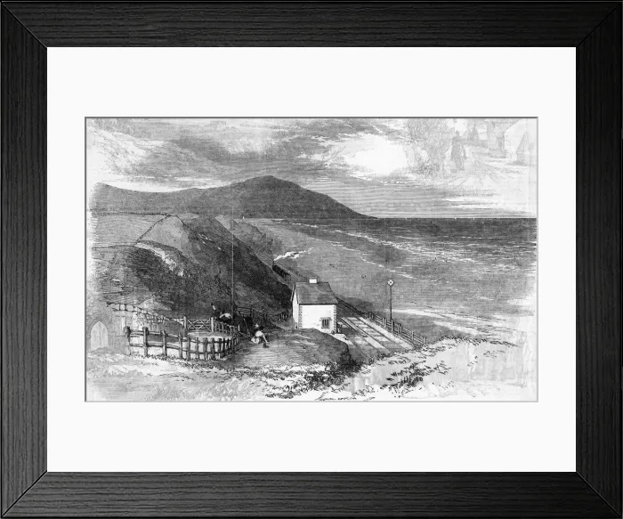 Framed Print : Braestones Station 1850 Framed Print : Braestones Station 1850