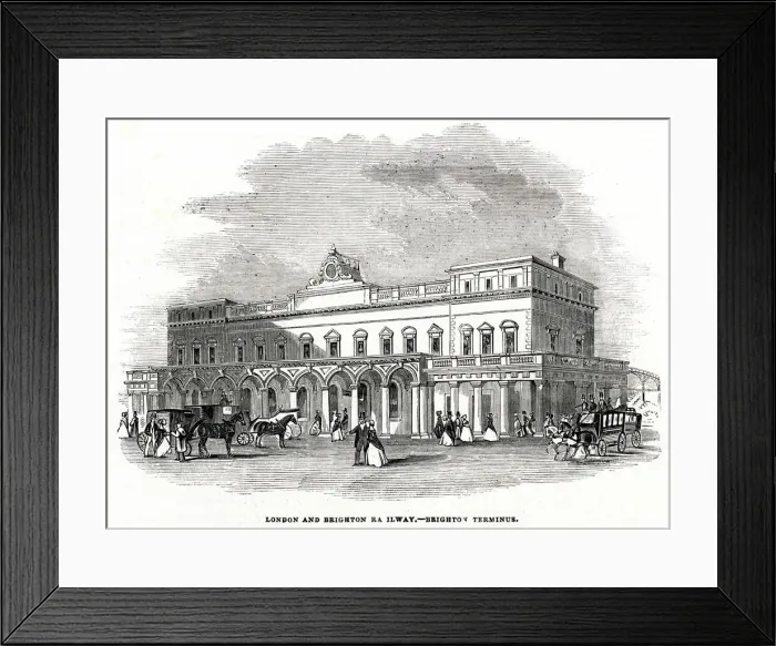 Framed Print : London and Brighton Railway terminus Framed Print : London and Brighton Railway terminus
