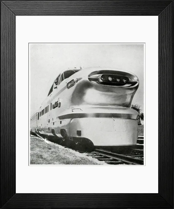 Framed Print : Aerotrain designed by Electro-motive section of the GMC Framed Print : Aerotrain designed by Electro-motive section of the GMC
