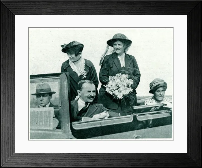 Framed Print : Margaret Wintringham during her election campaign Framed Print : Margaret Wintringham during her election campaign