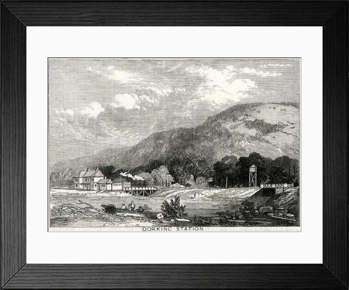 Framed Print : Dorking station