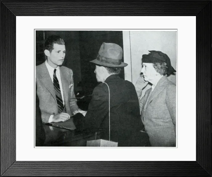 Framed Print : Joseph Kennedy working at the US embassy, September 1939