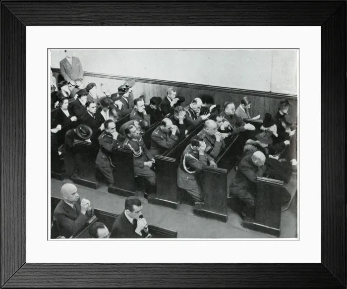 Framed Print : Polish nationals praying for Poland in church, Sept 1939 Framed Print : Polish nationals praying for Poland in church, Sept 1939