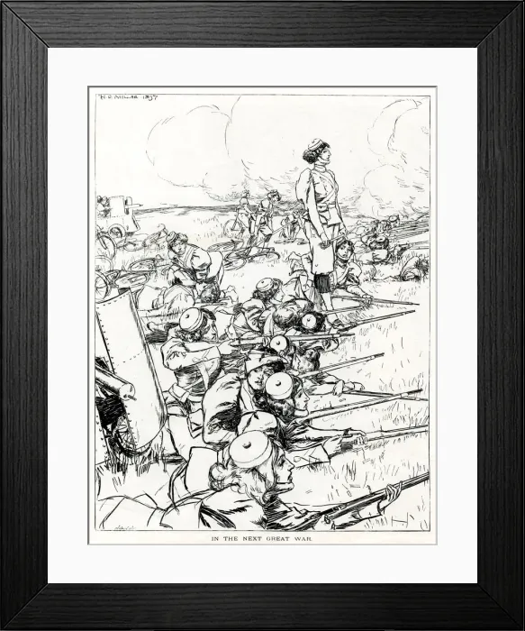 Framed Print : Entirely female army, September 1897