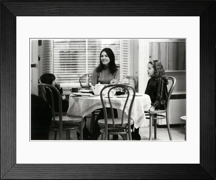 Framed Print : Joan Bakewell with her two children 1969 Framed Print : Joan Bakewell with her two children 1969