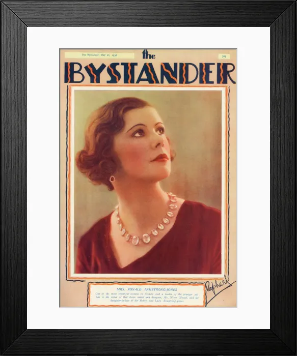 Framed Print : Bystander cover - Mrs Ronald Armstrong-Jones Framed Print : Bystander cover - Mrs Ronald Armstrong-Jones