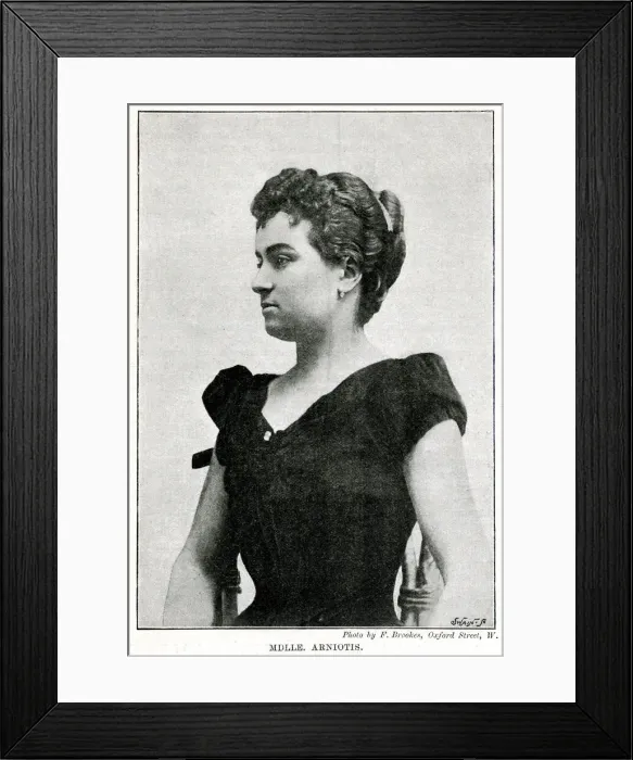 Framed Print : Strongwoman Mademoiselle Arniotis 1893