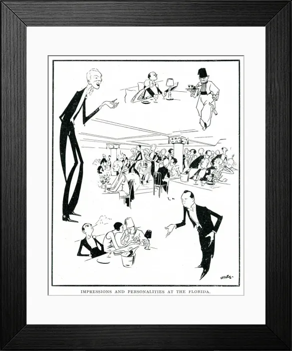 Framed Print : The Florida nightclub by Hynes Framed Print : The Florida nightclub by Hynes