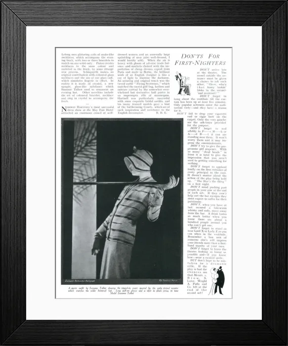 Framed Print : Sports outfit by Suzanne Talbot, 1930 Framed Print : Sports outfit by Suzanne Talbot, 1930