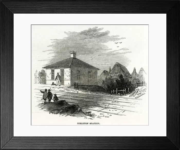Framed Print : Railway station at Ickleton, Cambridgeshire Framed Print : Railway station at Ickleton, Cambridgeshire