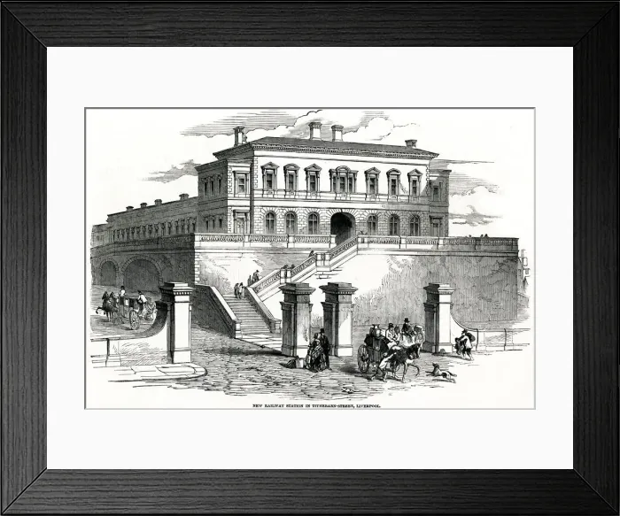 Framed Print : Railway station at Tithebarn Street, Liverpool Framed Print : Railway station at Tithebarn Street, Liverpool