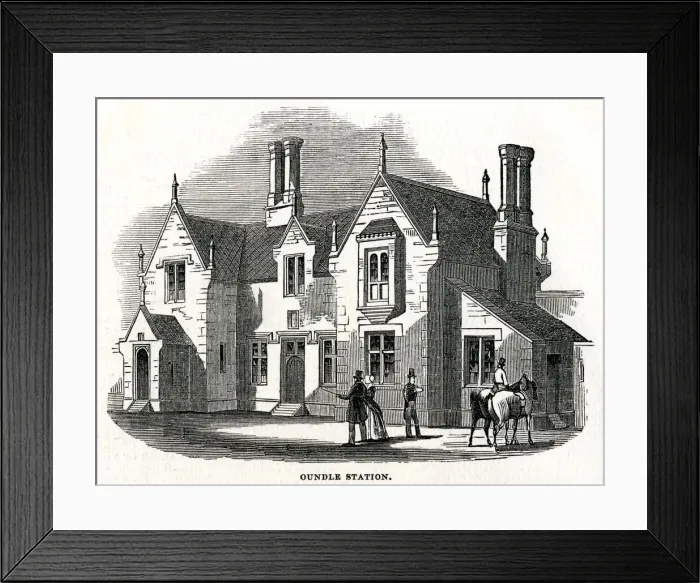 Framed Print : Oundle railway station, Northamptonshire