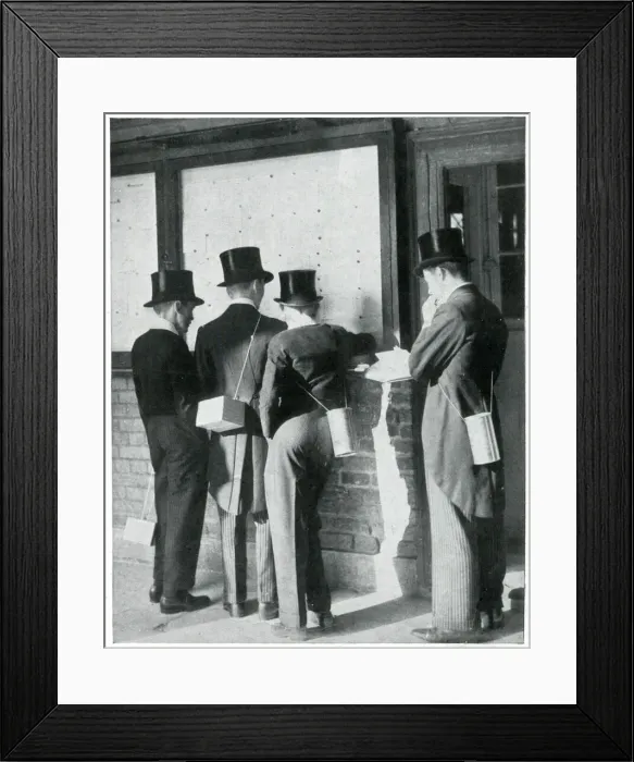 Framed Print : College boys returning to Eton with gas masks, Sept 1939 Framed Print : College boys returning to Eton with gas masks, Sept 1939