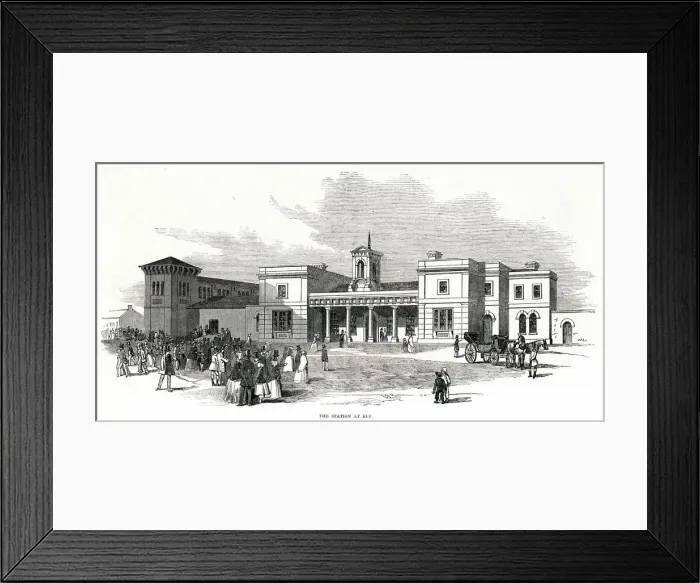 Framed Print : Railway Station at Ely, Cambridgeshire Framed Print : Railway Station at Ely, Cambridgeshire