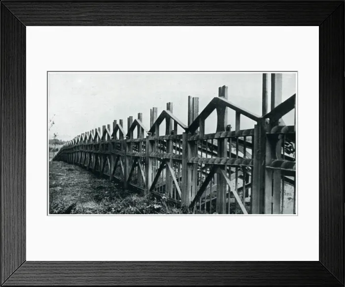 Framed Print : Anti-tank barrier on the Belgian frontier, Sept 1939 Framed Print : Anti-tank barrier on the Belgian frontier, Sept 1939
