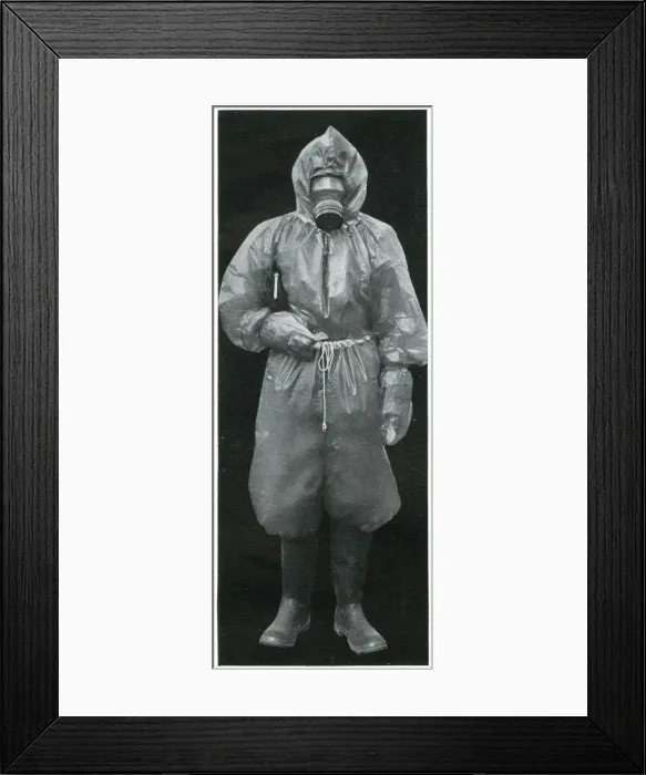 Framed Print : The Gas-Repellent Suit, September 1939 Framed Print : The Gas-Repellent Suit, September 1939