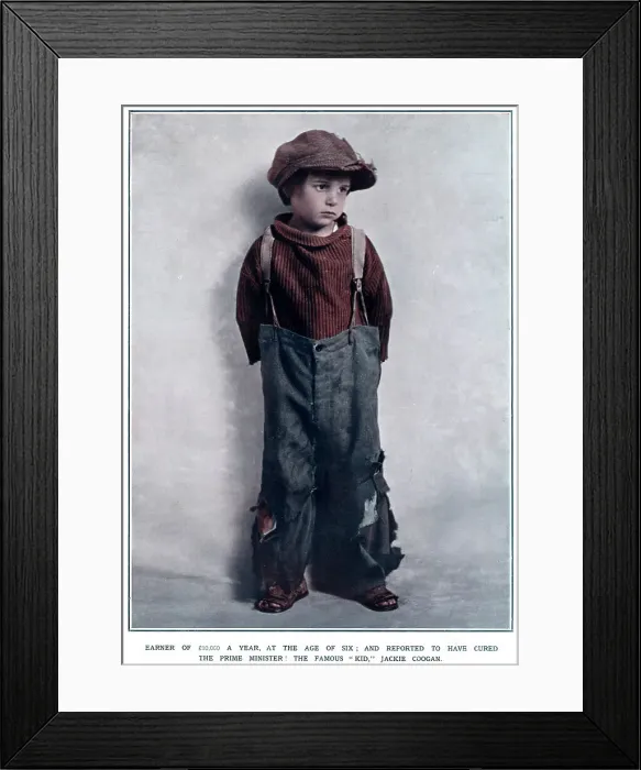 Framed Print : Jackie Coogan, October 1921 Framed Print : Jackie Coogan, October 1921