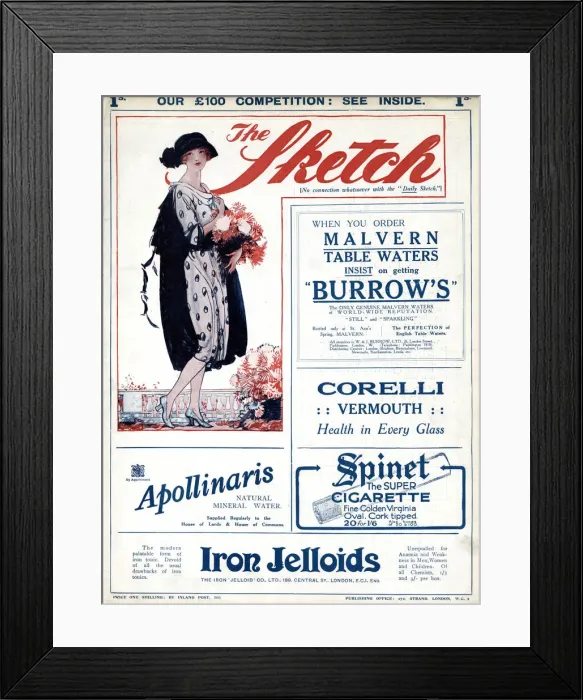 Framed Print : Front cover of the Sketch, 19 October 1921 Framed Print : Front cover of the Sketch, 19 October 1921