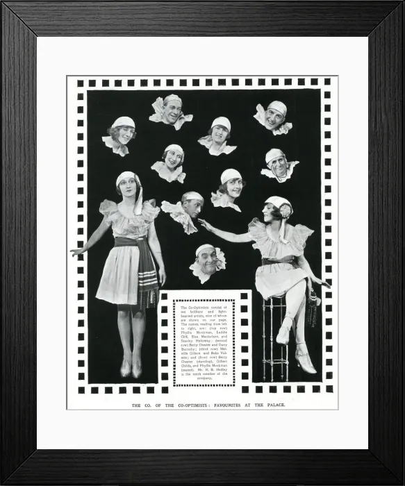 Framed Print : The Company of the Co-optimists, October 1921 Framed Print : The Company of the Co-optimists, October 1921