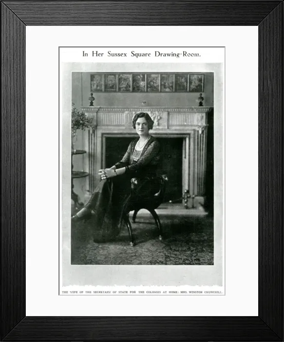Framed Print : Clementine Churchill Framed Print : Clementine Churchill
