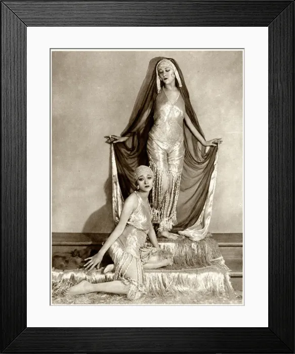 Framed Print : The Dolly Sisters performing their Persian Dance 1921 Framed Print : The Dolly Sisters performing their Persian Dance 1921