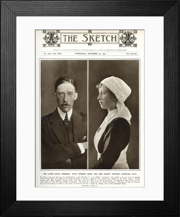 Framed Print : Princess Mary and Viscount Lascelles Framed Print : Princess Mary and Viscount Lascelles