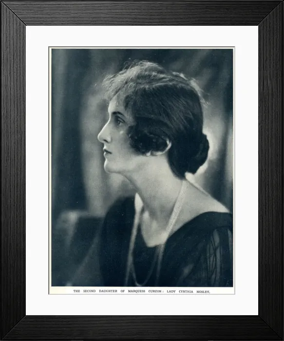 Framed Print : Lady Cynthia Mosley