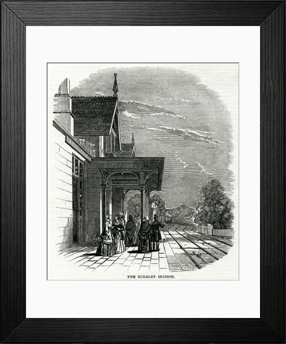 Framed Print : Rugeley railway station, Rugeley, Staffordshire Framed Print : Rugeley railway station, Rugeley, Staffordshire