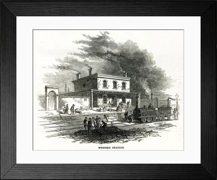 Framed Print : Wendon (Audley End) railway station, Wendon, Essex Framed Print : Wendon (Audley End) railway station, Wendon, Essex