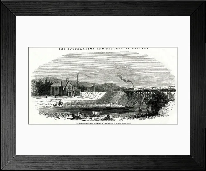 Framed Print : Wimborne railway station, Wimborne, Dorset Framed Print : Wimborne railway station, Wimborne, Dorset