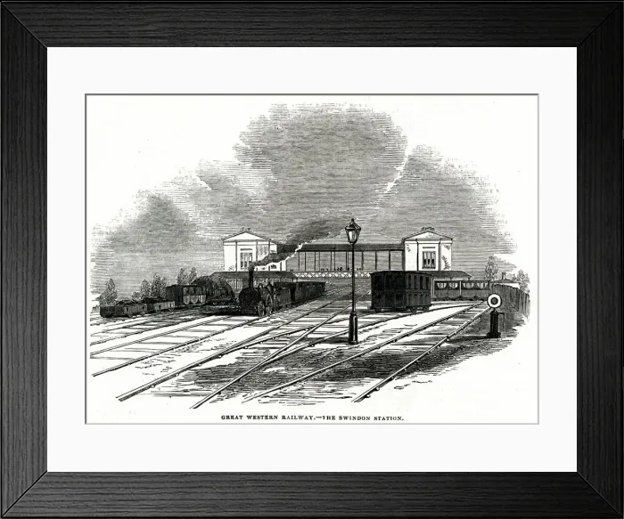 Framed Print : Swindon railway station, Swindon, Wiltshire